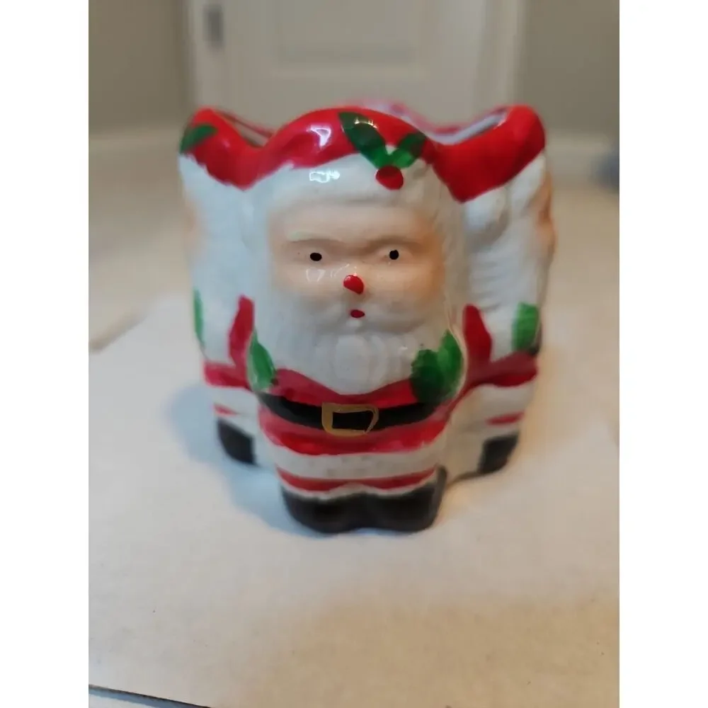 Santa Holiday Christmas votive Candle